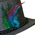 thumbnail image 6 of Gentry Choice® Bavarian Lederhosen Hat Grey with Feather Oktoberfest Hats for Men German Dress Oktoberfest Costume Accessories, 6 of 8