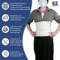 thumbnail image 5 of Abdominal Binder 9-inch Wide Belly Band for Abdomen, Lower Waist Support Belt with Latex Free for Abdominal Injuries (M 26-34 inch), 5 of 6