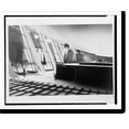 thumbnail image 2 of Historic Framed Print, [Eero Saarinen standing inside model of the Dulles Airport terminal].photo by Bernice Clark., 17-7/8" x 21-7/8", 2 of 9