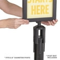 thumbnail image 4 of US Weight Heavy-Duty Steel Stanchion Steel Frame Sign Holder with Plexiglass Covers Compatible with ONLY Steel Stanchions, 4 of 7