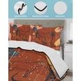 thumbnail image 4 of Quilts Twin XL Size, Western Boho Soft Comforter Bedding Set for Bed, Vintage Abstract Horse Cactus Plant Orange Lightweight Quilted Bedspread with Pillow Cover(2 Pieces) for All Season, 68x98 Inch, 4 of 6