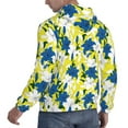 thumbnail image 3 of Hoodies for Men - White Blue Lilies Flowers Long Sleeve Comfrt Men'S Fashion Hoodies & Sweatshirts, Sweatshirts for Men Hoodies Pullover Clothing Clothes with Pouch, 3 of 7