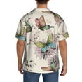 thumbnail image 3 of Kdxio Men'S Hawaiian Shirt For Men Short Sleeve Shirt Flying Butterflies Summer Casual Holiday Beach Button Down T-Shirts, 3 of 5