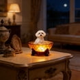 thumbnail image 4 of BAOPAI LED Desk Lamp Cute Dog Design Soft Ambient Lighting USB Powered Resin Statue For Home Office Desk Decor Night Light, 4 of 6