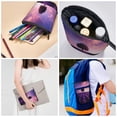 thumbnail image 4 of Lsque Lavender Field Sunset Pattern Telescopic Pencil Bag Pen Holder Stationery Case, Stand-up Retractable Transformer Bag Organizer, 4 of 6