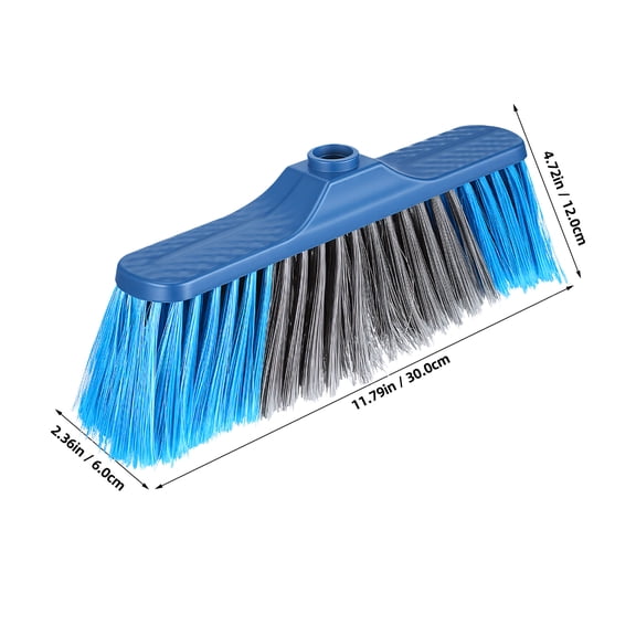 Raindrops Soft Bristle Plastic Broom Replacement for Indoor Outdoor Floor Cleaning Tools and Easy to Install
