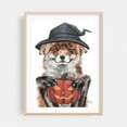 thumbnail image 2 of Morning Fox Halloween - Painting Unframed Wall Art Print 24 x 36 inches, 2 of 16