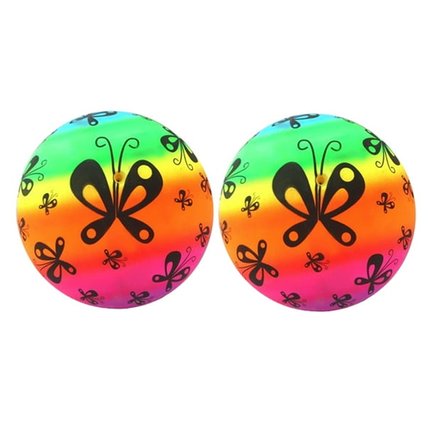 2pcs Boy Girl Toy Pelota De Fútbol Pequeños Inflable PVC Soft Sports Balls Sunnimix Balón de fútbol para niños