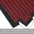 thumbnail image 6 of ANMINY Front Doormat Entrance Shoe Mat Waterproof PVC Non Slip Rug Outdoor Indoor,31"x47" Burgundy, 6 of 11