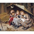 thumbnail image 2 of Clark, Joseph 23x20 Black Modern Framed Museum Art Print Titled - Three Little Kittens, 2 of 4