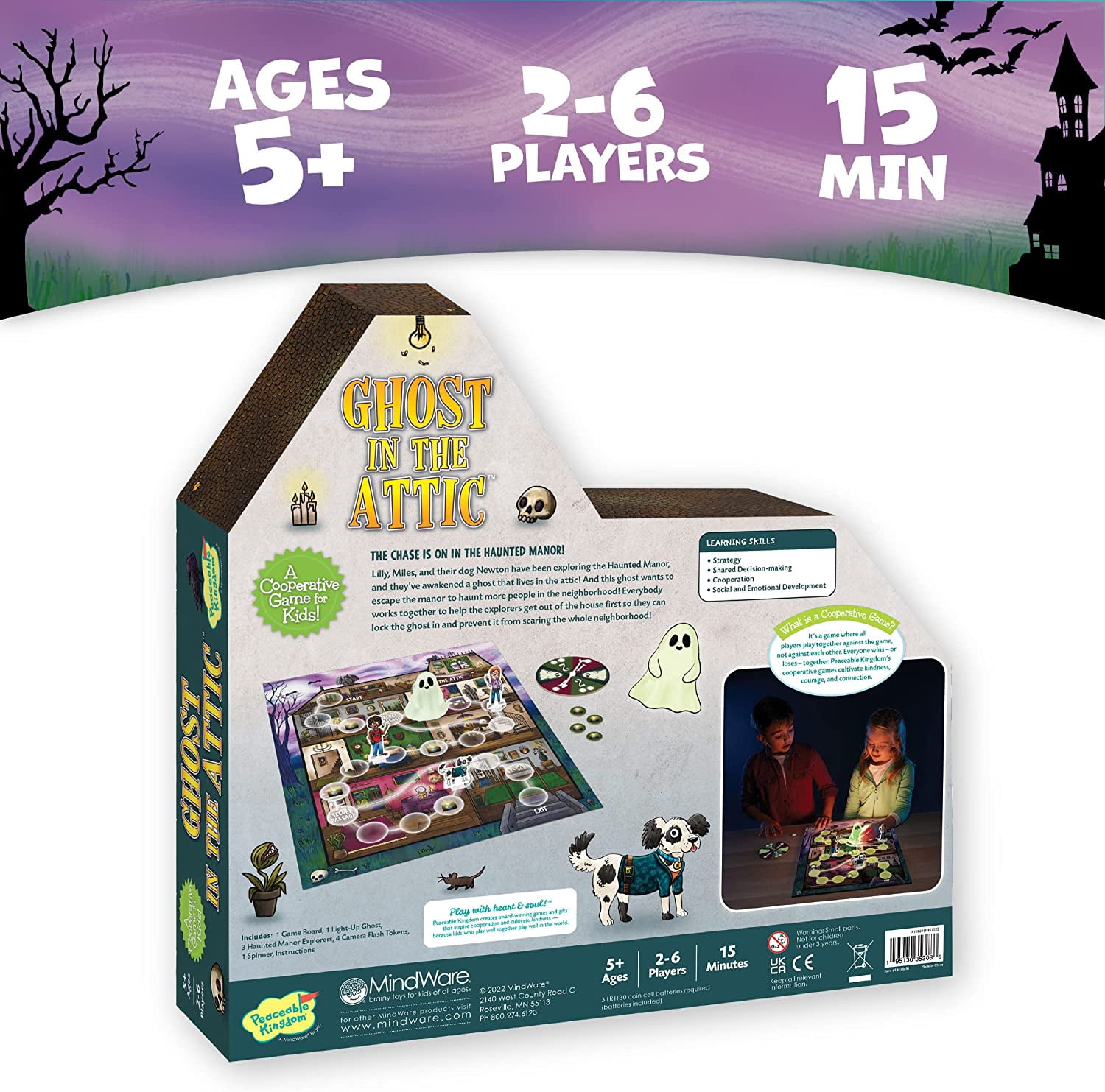 Peaceable Kingdom Ghost in the Attic Cooperative Game for Kids