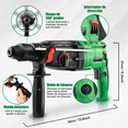 thumbnail image 4 of Rotomartillo Concelador Perforador Sds-plus 1050w Verde/Negro, 4 of 5