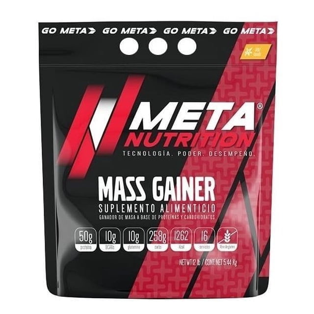 MASS GAINER 12 LBS (16 SERV ) VAINILLA META NUTRITION MASS GAINER 12LBS VAINILLA