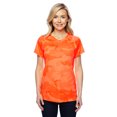 thumbnail image 2 of Champion Double Dry 4.1 oz. V-Neck T-Shirt (CW23) Safety Orange Camouflage, S, 2 of 2