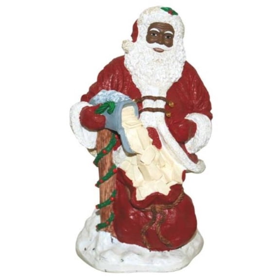Ebony Treasures Santa Getting Mail