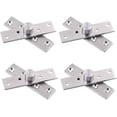 thumbnail image 1 of 360 Degree Hidden Rotation Door Pivot Hinges 4PCS Pivot Hinge for Door Thickened Stainless Steel Hinge Upper Lower Wooden Door Hinge for Cabinet Window Door, 1 of 5
