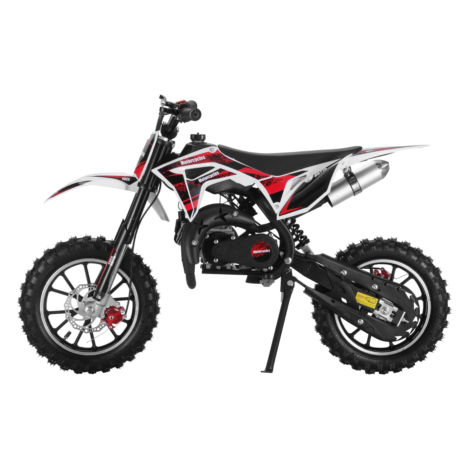 AurumEdge 49CC 2-Stroke Kids Dirt Bike, Off Road Dirt Bike for Kids, Upgraded Dirt Bike Gas, Pocket Rocket Mini Dirt Bike, Mini Motorcycle, Gas Power Motocross Max Load 330Lbs Green