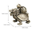 thumbnail image 5 of SEWCHICS Brass Dragon Turtle For Gifting 1Set 1.5x1.3x1.3in, 5 of 5