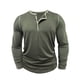 thumbnail image 4 of pstuiky camisas de hombre de manga larga, Cárdigan informal de color liso con botones para hombre, manga larga y cuello redondo Tops de hombre xl, 4 of 9