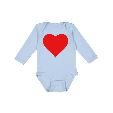 

Inktastic Red Heart Gift Baby Boy or Baby Girl Long Sleeve Bodysuit