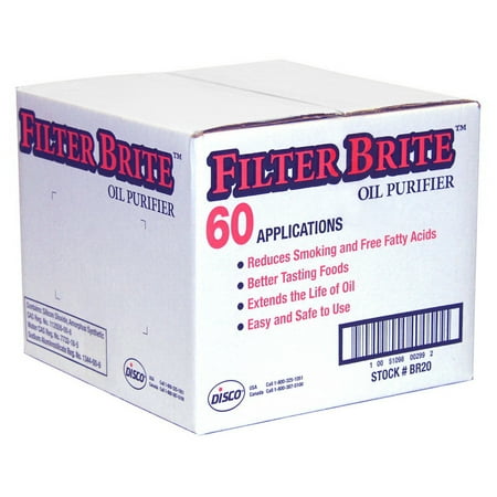 (Price/Case)Disco Filter Brite Oil Purifier 60 Applications Per Pack - 1 Per Case