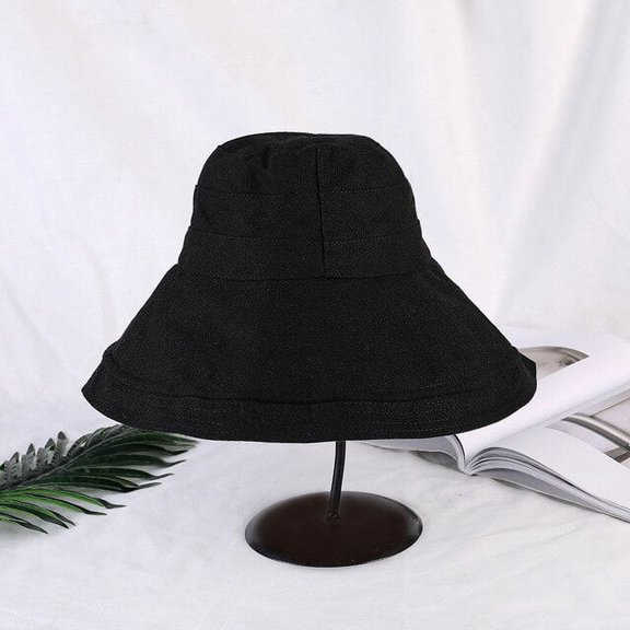 CoCopeanut New Women's Bucket Hat Fashion Summer Big Brim Panamanian Women 2021 Sun Hat for Female Beach Double-Sided Fisherman Hat Visor