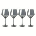thumbnail image 2 of (2 pack) Thyme & Table 23 fl oz Smoke Iridescent Angled Wine Glasses, Set of 4, 2 of 5