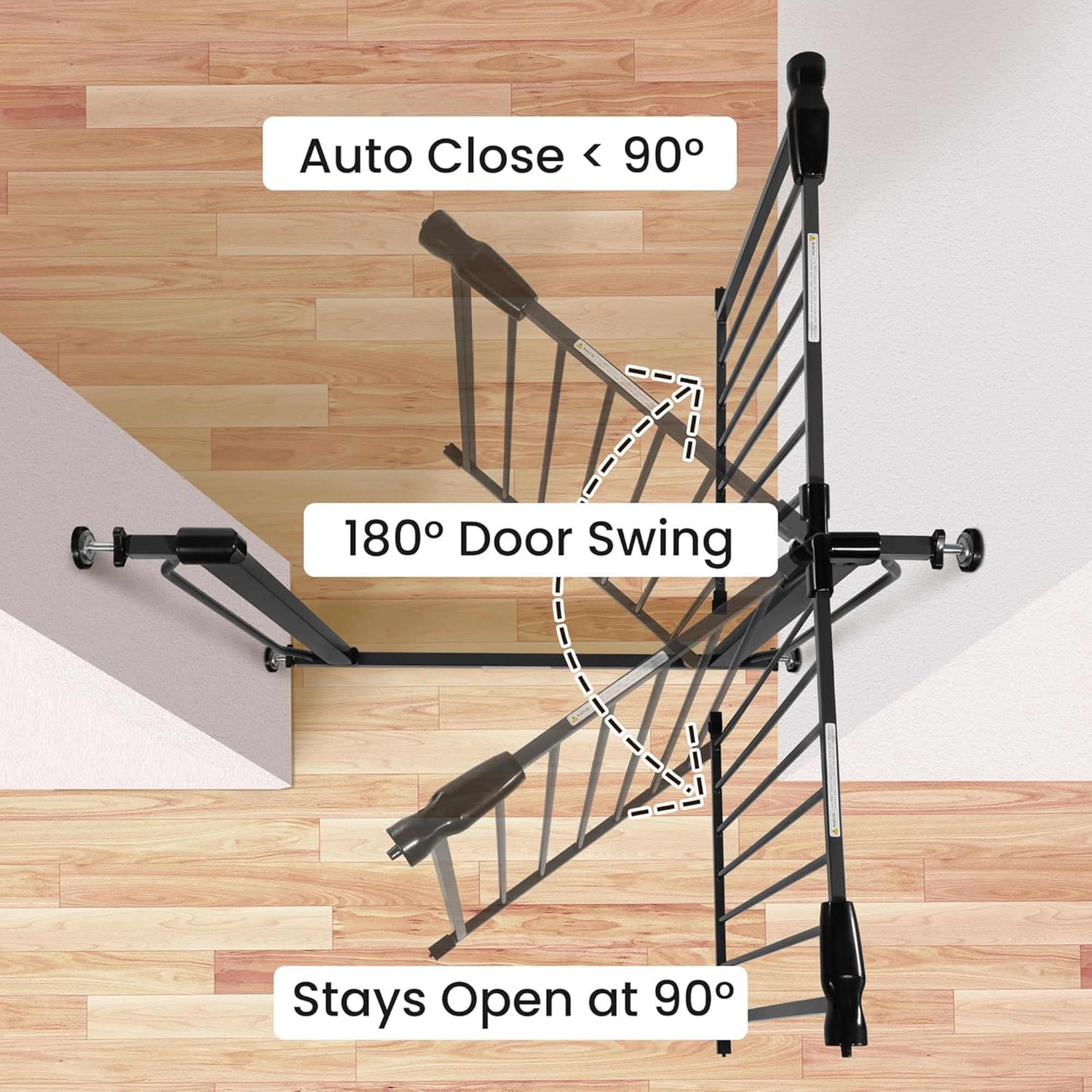Open Box BalanceFrom Walk Thru Safety Gate, Fits 29.1-33.8" Openings, 36” Tall