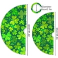 thumbnail image 3 of St. Patrick''s Day Tree Skirt Clover Christmas Tree Skirt for Holiday Party Decoration 48 Inch, 3 of 6
