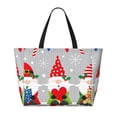 thumbnail image 2 of Disketp Merry Christmas Gnome1 Bolsa de Playa de Gran Capacidad, Bolso Impermeable y a Prueba de Arena para Mujer, Ideal para Playa, Piscina y Natación, 2 of 7
