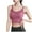 Pink, variant on WRKEKC Seamless Bras for Women, Wireless Bras for Women, Women's Fine Shoulder Mesh Camisole Gathered Back Sports Bra