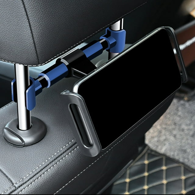 NARABB Hot Sale Alloy Automobile Seat Vehicle-Mounted Rear Pillow-Mobile Phone Frame Flat Mobile Phone Frame Rotatable Telescopic (Card Deduction)