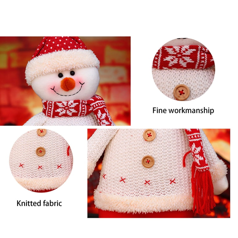 Gustave 18inch Christmas Figurines Santa Claus Snowman Standing
