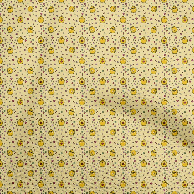 oneOone Velvet Yellow Fabric Random Fabric For Sewing Printed Craft Fabric By The Yard 58 Inch Wide