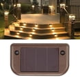 thumbnail image 4 of 8 piezas de lámpara solar impermeable para terraza, decoración libre, luces de solares de color claro cálido, para pasillos, patios, t Cola luz de cubierta al aire libre, 4 of 8