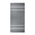 thumbnail image 1 of Turkish Style Beach Towel with Woven Stripes, Polyester Material, Tassel Design, Great Water Absorbency and Oversized Size, 1 of 6