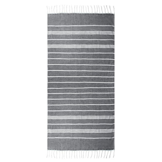 Turkish Style Beach Towel Woven Stripes Polyester Material Soft Lightweight Sand Comfortable for Pool Yoga Travel