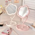 thumbnail image 4 of Cute High-definition Versatile Detachable Beauty Mirror Dressing Mirror Makeup Mirror Sunflower Shaped WHITE, 4 of 8