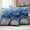 Blue, variant on Blue Floral Pillow Covers 2 Pack Classical Flower Botanical Abstract Modern Oil Painting Pillowcase Waterproof Outdoor Throw Pillow Cover for Patio Garden Balcony Decorative Square Cushion 20"x12"