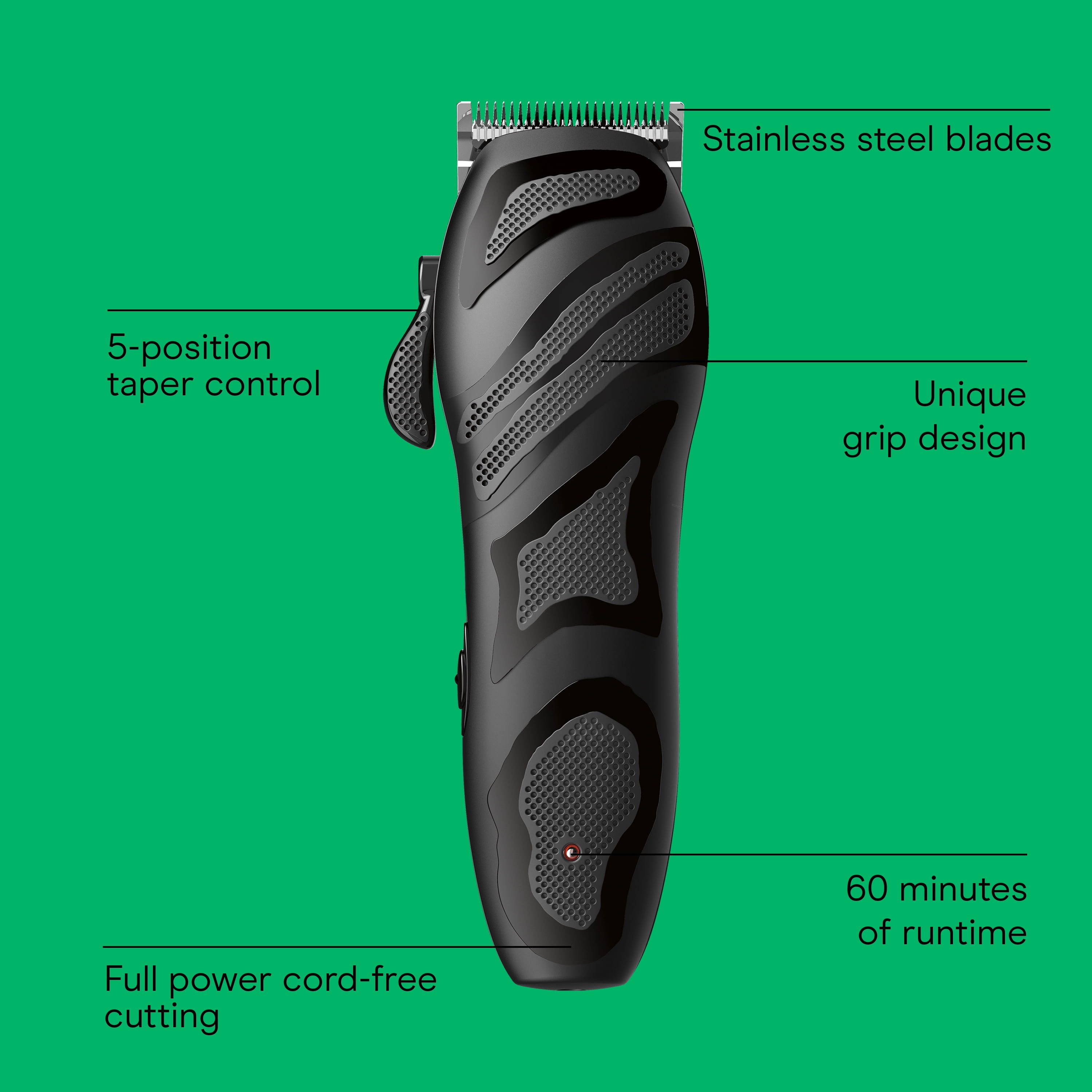 ConairMAN Cordless Men's Hair Clippers and Trimmers Set, 16 Piece