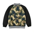 thumbnail image 5 of WOLLED Toddler Boy's Jacket Colorblock Varsity Baseball Jacket Coat Zipper Casual Sport Cardigan Sweatshirt Sized 1-6T, 5 of 9