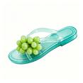 thumbnail image 2 of Willtoo Plastic Grape Jelly Sandals House Slippers Outdoor Flats Cute Shoes Y2k Aesthetic Slides Women Summer Beach Vacation, 2 of 6