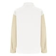 thumbnail image 2 of RXMEKW Long Sleeve Lapel Cardigan for Women, Loose Fit Pullover Top, Standard Thickness, Solid Color, 2 of 5