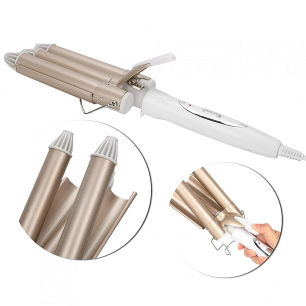 Cabello Inteligente Curling Iron Calefacción Rápida de 3 Barriles Cabello Waver Hairstyling Herramienta de Peluquería