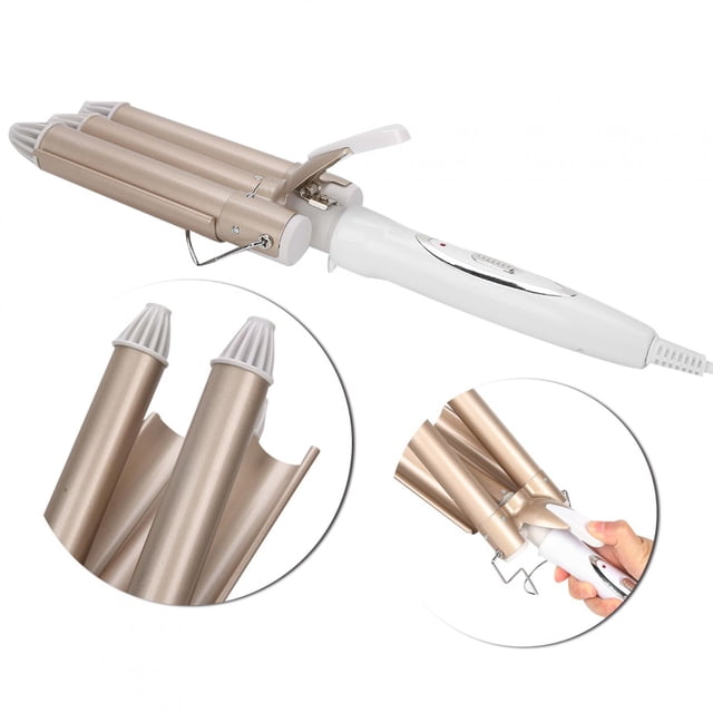 Cabello Inteligente Curling Iron Calefacción Rápida de 3 Barriles Cabello Waver Hairstyling Herramienta de Peluquería