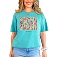 thumbnail image 4 of He Is Risen Shirt for Women - Ink-Printed Pearls Easter Matthew 28:6 Floral Tee Seafoam Shirt Adult 2X-Large, 4 of 7