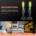 thumbnail image 1 of GAXIRE  Handheld Candles 2Set Green Plastic Skeleton Hand Shape for Party, 1 of 6
