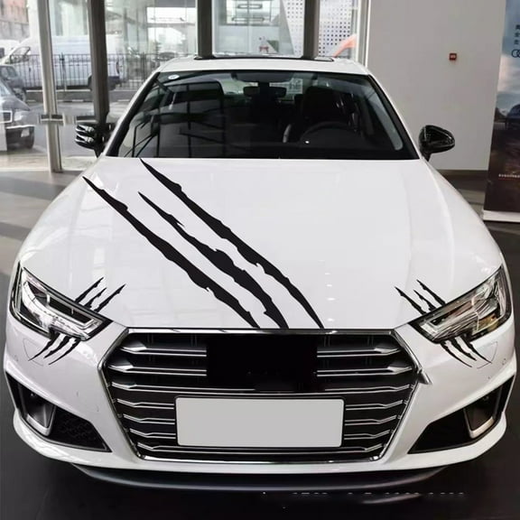 REFLECTIVE AUTO CAR HEADLIGHT MONSTER STICKERS Scratch Stripe Claw Vinyl Decal