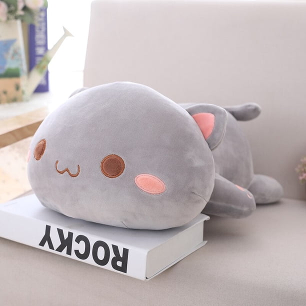 Almohada de peluche de gato para niños, almohada Kawaii para dormir, bonita muñeca, regalo de cumpleaños y Navidad