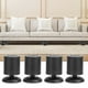 thumbnail image 5 of 4 Uds ajustable espesar muebles de acero inoxidable gabinete mesa sofá pierna almohadilla de pie accesorio negro, 5 of 11